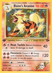 Blaine's Arcanine - 1/132 - Holo Rare - 1st Edition